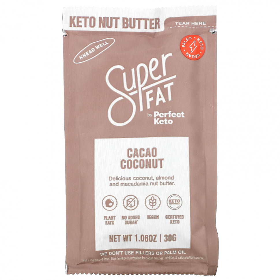   SuperFat, Keto Nut Butter,   , 30  (1,06 )   -     , -,   