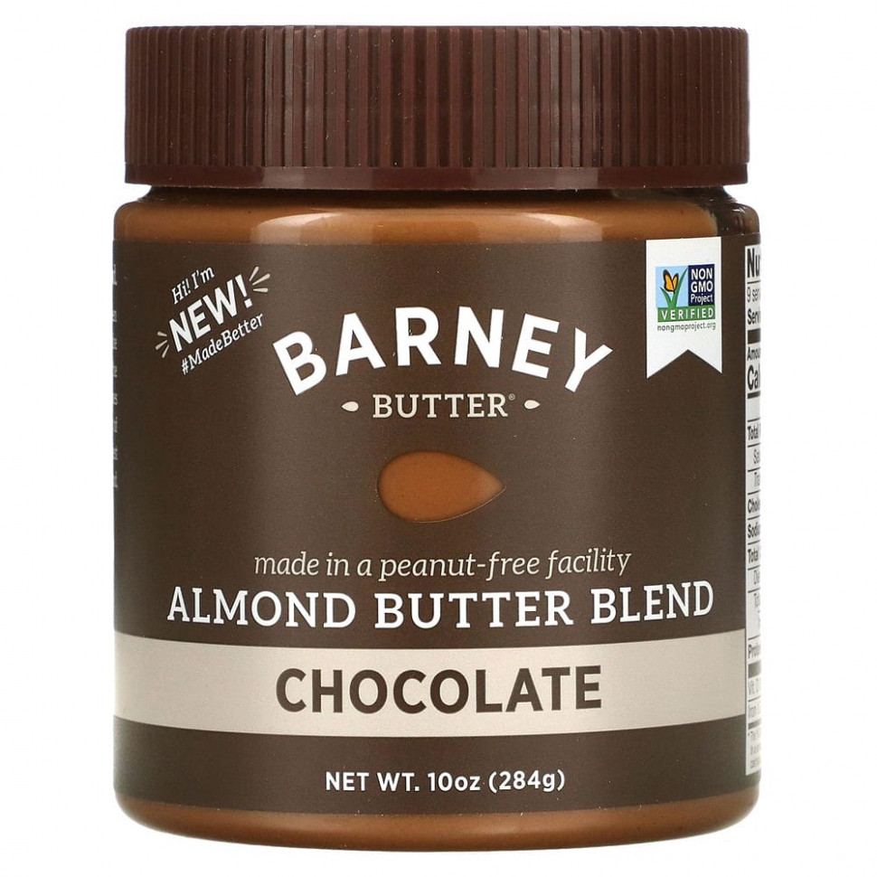   Barney Butter, Barney Butter, Almond Butter Blend, Chocolate, 10 oz (284 g)   -     , -,   