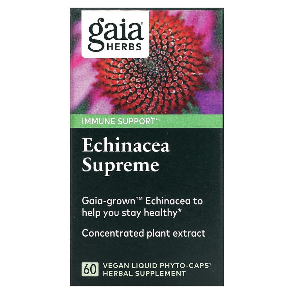  Gaia Herbs, Echinacea Supreme, 60  -     -     , -,   
