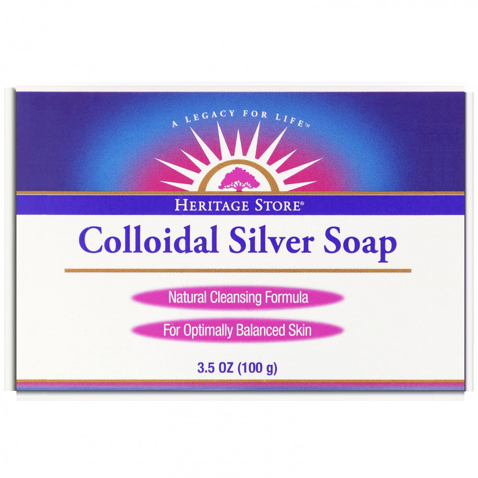   Heritage Store,  Colloidal Silver Soap, 100    -     , -,   