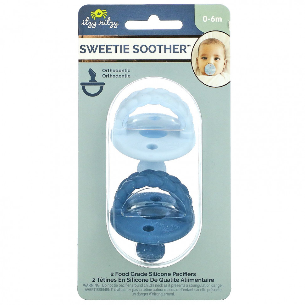   itzy ritzy, Sweetie Soother,   ,    0  6 ,  Sky & Surf, 2    -     , -,   