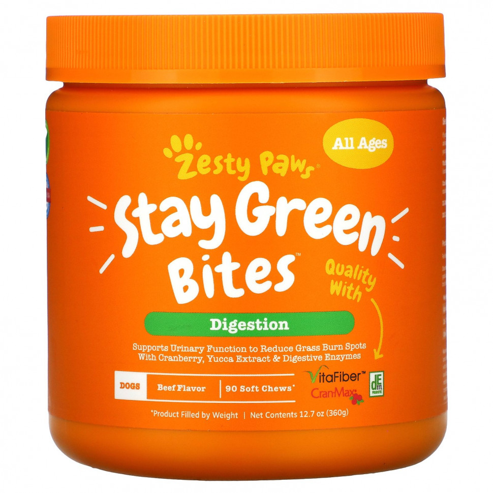   Zesty Paws, Stay Green Bites For Dogs,  ,   ,   , 90     -     , -,   
