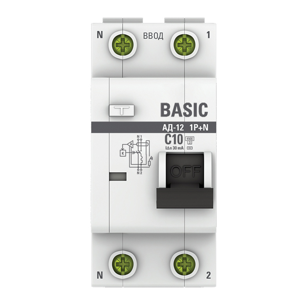 ���� ������� ���������������� EKF Basic ��-12 10� 1P+N ��� AC 30 �� 4,5 �� (DA12-10-30-bas)  