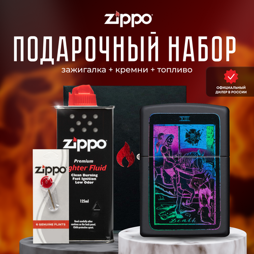    ZIPPO   (   Zippo 49698 Black Light Tarot Card +  +  125  )  -     , -,   