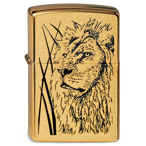      ZIPPO 204B Proud Lion   Brushed Brass -    -     , -,   